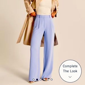 Abercrombie Premium Crepe Tailored Ultra
Wide-Leg Pant